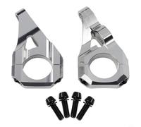 Attacco diretto per mountain bike DH e Surron per bici da cross Light Bee - Morsetto per manubrio da 31,8 mm, aumento 35 mm, per alluminio 6061 lavorato a CNC (argento)