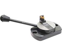 Attacco girevole a sfera base ovale per tornio con scala di dimensioni