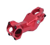 Attacco manubrio ammortizzato da 31,8 mm in lega di alluminio per bicicletta, ideale per mountain bike e ciclismo su strada, colore rosso.