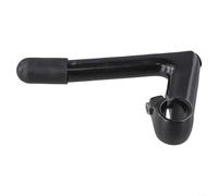 Attacco manubrio bici per un maggiore comfort, compatibile con 22 mm 2 mm, forma a collo di cigno, lunghezza anteriore 80 mm, palo centrale 150 mm in lega di alluminio (nero)