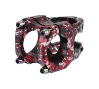 Attacco manubrio corto per bici Lunghezza regolabile 35 mm Rosso Bianco