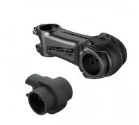 Attacco Manubrio Gravel 90mm -6° Alluminio Nero Ø31.8mm con Elastomero Anti Vibrazioni