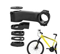 Attacco manubrio in alluminio, regolabile in altezza, regolabile in 7 gradi, con passacavo interno, accessorio per bicicletta da corsa, mountain bike e avventure a lungo raggio