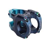 Attacco Manubrio MTB MTB Power STEM Road Bike Mountain Bicycle Bridge Short 35mm Asta Manubrio Tavolo Attacco Regolabile Riser 31 8 Ciclismo(Black-Blue)