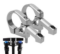 Attacco manubrio per bicicletta, set da 2 pezzi, montaggio diretto, in lega di alluminio, per conducente