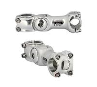 Attacco manubrio regolabile ahead set 1"+1"1/8l110 uno in alluminio argento da 0