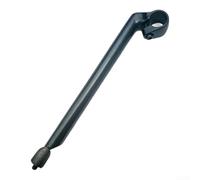 Attacco manubrio retrò in alluminio, 25,4 mm, lunghezza 22,2 mm, 295 mm | Per bici Fixie, design classico con rinforzo in tubo di ferro, leggero 450 g, finitura nera per ciclismo su strada vintage