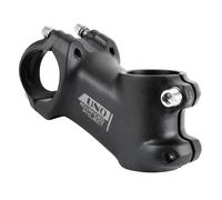 Attacco manubrio strada-mtb nero copertura nera inclinato 25° 31.8 lunghezza 70