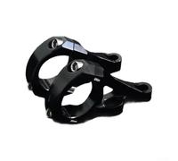 Attacco MTB Downhill Lunghezza 97mm Altezza 53mm | Lega alluminio CNC, finitura argento, massima resistenza urti, compatibile 35mm(31.8mm Glossy Black)