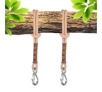 Attacco per Amaca Albero, 2 Pezzi 60cm Corda di Sospensione Amaca Regolabile Cinghia Sedia Appesa con Moschettone Albero Altalena, Set di Attacco Sospensione per Amaca Altalene