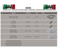 Attacco per bauletto MONOLOCK® APRILIA Scarabeo 50 2014 2015 2016 SR6705 GIVI