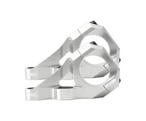 Attacco per bicicletta - Supporto per manubrio per mountain bike leggero con design diviso e rialzo manubrio per mountain bike, da ciclismo in alluminio con controllo di precisione per le