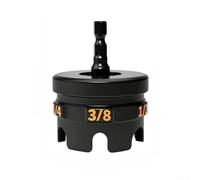 Attacco per chiave a bussola per aste filettate da 1/4, 3/8, 1/2, punta per trapano in lega per installazione rapida del dado su rack di condotti e sistemi postali (A)