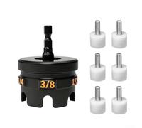 Attacco per chiave a bussola per aste filettate da 1/4", 3/8" e 1/2" - Adattatore per punte da trapano in lega di alluminio con anima in acciaio, ideale per condotti Ra(B)