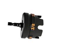 Attacco per chiave a bussola per aste filettate da 1/4", 3/8" e 1/2" - Adattatore per trapano in lega di alluminio per rack di condotto, sistemi di post e fissaggio pesante (B)