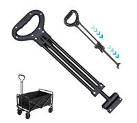 Attacco per impugnatura a spinta del vagone da 21, 3 a 31.1 in una maniglia di spinta lunga pratica per il vagone regolabile carpense per outdoor portatile per carri pratici pratici per carrelli c