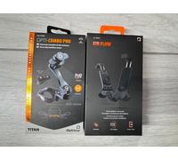 ATTACCO PER MANUBRIO COMBO PRO + AIR FLOW UNIVERSALE MOTO SCOOTER
