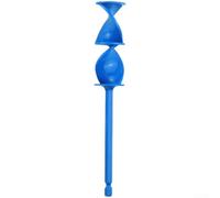 Attacco per miscelatore epossidico montato su trapano, design a doppia spirale per una miscelazione approfondita di vernice e resina, compatibile con punte da 500 giri/min (blu)
