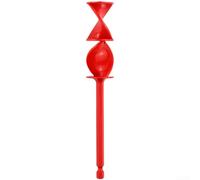Attacco per miscelatore epossidico montato su trapano, design a doppia spirale per una miscelazione accurata di vernice e resina, compatibile con punte da 500 giri/min (rosso)