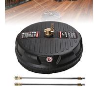 Attacco per pulitore di superfici per idropulitrice, 3600 PSI con 2 bacchette di estensione e 2 ugelli di ricambio alti per pavimenti in legno, mattoni, pietra