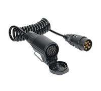 Attacco per rimorchio, 7 Spille Camion Rimorchio Light Board Cavo Di Prolunga Piombo Maschio A Femmina Spina Presa Filo Parte Giunti Circuito Spina Presa(200cm With cover)