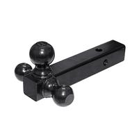 Attacco per rimorchio, Tri-Ball Mount Trailer Hitch Classe 2 3 E 4 Adatto for Ricevitore da 2" for Camioncino SUV Carichi Pesanti Tubo Solido Nero Precise Fit