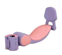 Attacco per sedile per scooter per bambini Sedile per scooter Installazione semplice e blocco sicuro Sedili larghi pieghevoli con schienale Guida comoda Adatta alla maggior parte dei colori Viola