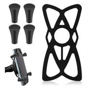 Attacco per Telefono per Moto, Fasce di Sicurezza in Silicone Compatibili con X-Grip RAM Bicicletta Supporto Antiscivolo Cinturino Mount Tappi in Gomma per Bici Moto Manubrio