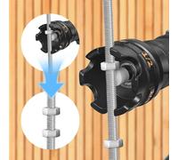 Attacco per trapano a dado per barre filettate da 1/4" 3/8"
