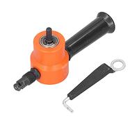 Attacco per trapano roditore a doppia testa, taglierina per metalli con teste a doppia regolabili a 360°, roditrice versatile per tagliare acciaio inossidabile, piastra di ferro,