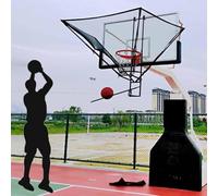 Attacco portatile per pallacanestro - Migliora la pratica di tiro con la rete di rimbalzo per l'allenamento del cerchio