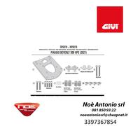 Attacco post piastra bauletto MONOLOCK GIVI SR5616 BEVERLY 300 400 HPE 21-22