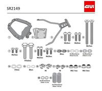 Attacco posteriore specifico bauletto givi YAMAHA X-Max 125/300 2017 2018 2019