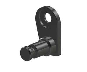 Attacco rapido Click & Crooz® su asse ruota per rimorchi bici Croozer ( Nero )