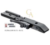 Attacco slitta ottica punto rosso Contessa ultra low per Aimpoint H1 T1 - H2 T2