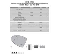 Attacco Supporto Staffa piastra Bauletto PIAGGIO Medley 125 150 2016-2025 Givi