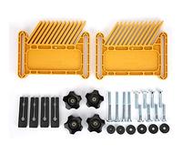 Attacco universale per pannelli di piume, doppio impilabile multifunzionale di blocco del legno per smerigliatrici Pannelli di piume(giallo)