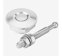 Attache Capot - Universale Cappuccio del Cofano Motore Kit Clip di Blocco Chiusura Pin Auto Rapido(Argento)
