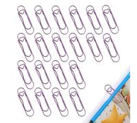 Attache Trombone Porte Stylo - 20 Pièces Métal Or Nickel, Clip Marque-Page Cahier Agenda Notes, Boucle Élastique Support Crayon Fixation Robuste | Pour Carnet Organiseur Journal