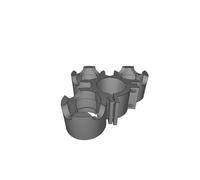 Attachment Holder for Dyson V8 Animal - Triple Storage Vacuum Accessory Mount