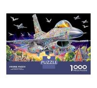 Attack Aircraft 1000 Pezzi Puzzle CollectionJet Fighter Sfida Per Adulti Per Adulti E Bambini Da 14 Anni E Intrattenimento Creativo52x38cm/1000pcs