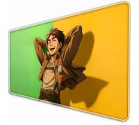 Attack Giant Cartoon MousePad/XL Game Anime Mouse Pad/Anti slip Rubber Base/Stitching Lock Edge/Office Desk Pad/BathroomPad/Large Multi functional MousePad (47.3×23.6in)
