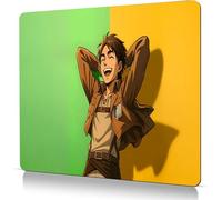 Attack Giant Cartoon MousePad/XL Game Anime Mouse Pad/Anti slip Rubber Base/Stitching Lock Edge/Office Desk Pad/BathroomPad/Large Multi functional MousePad (9.4×7.9in)