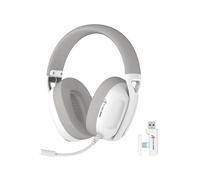 ATTACK L80PRO Wireless Gaming Headset, 2.4G Triple Mode Headset with 20ms Low Latency, 40mm Drivers White