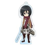 Attack On Titan Acrylic Portachiavi Mikasa Holographic 8 Cm Sakami Merchandise