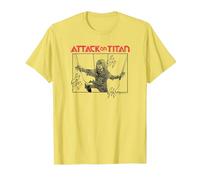 Attack on Titan Armin Arlet Survey Corps Manga Portrait Maglietta, Uomo, Limone, S
