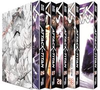 Attack on Titan, Bände 26-30 im Sammelschuber mit Extra: Atemberaubende Fantasy-Action im Kampf gegen grauenhafte Titanen