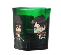 Attack on Titan Chibi Sondaggio Arma 44.4ml Verde Quadrato Shot Vetro