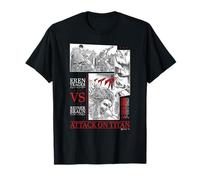 Attack on Titan Eren Yeager vs Reiner Braun Manga Fight Logo Maglietta