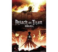 Attack on Titan Fire Wall Poster #1 - Matte poster Frameless Gift 11 x 17 inch(28cm x 43cm)*IT-00047